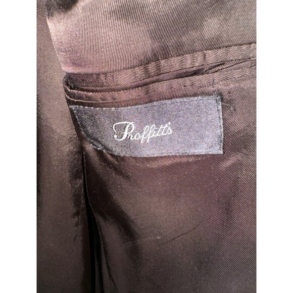 Hart Schaffner Marx Proffitts Harris Tweed 40R Wool Blazer Jacket Houndstooth - Picture 11 of 14